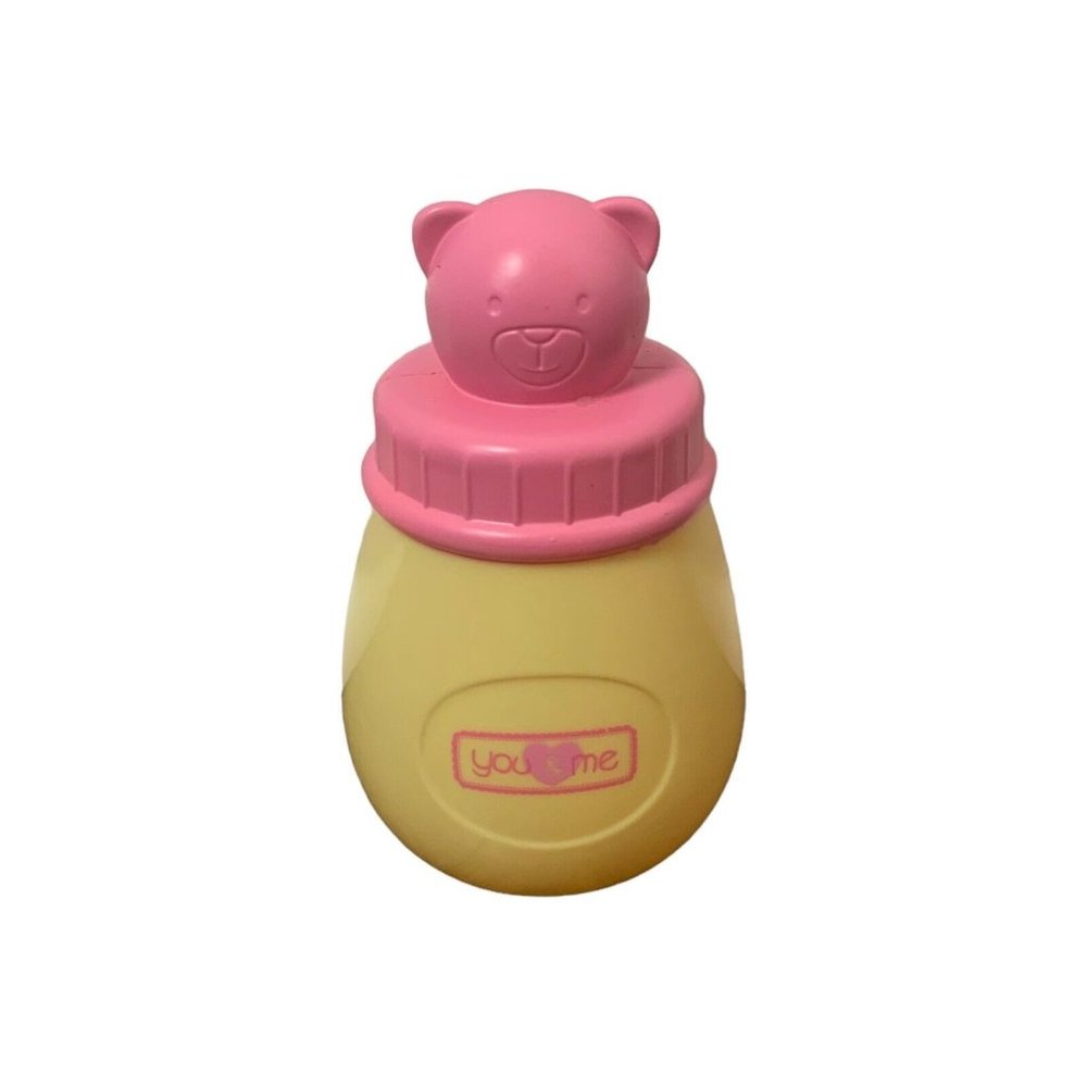You & Me Baby Doll Accessory Bear Bottle Yellow Pink Pretend Play Kawaii Honey